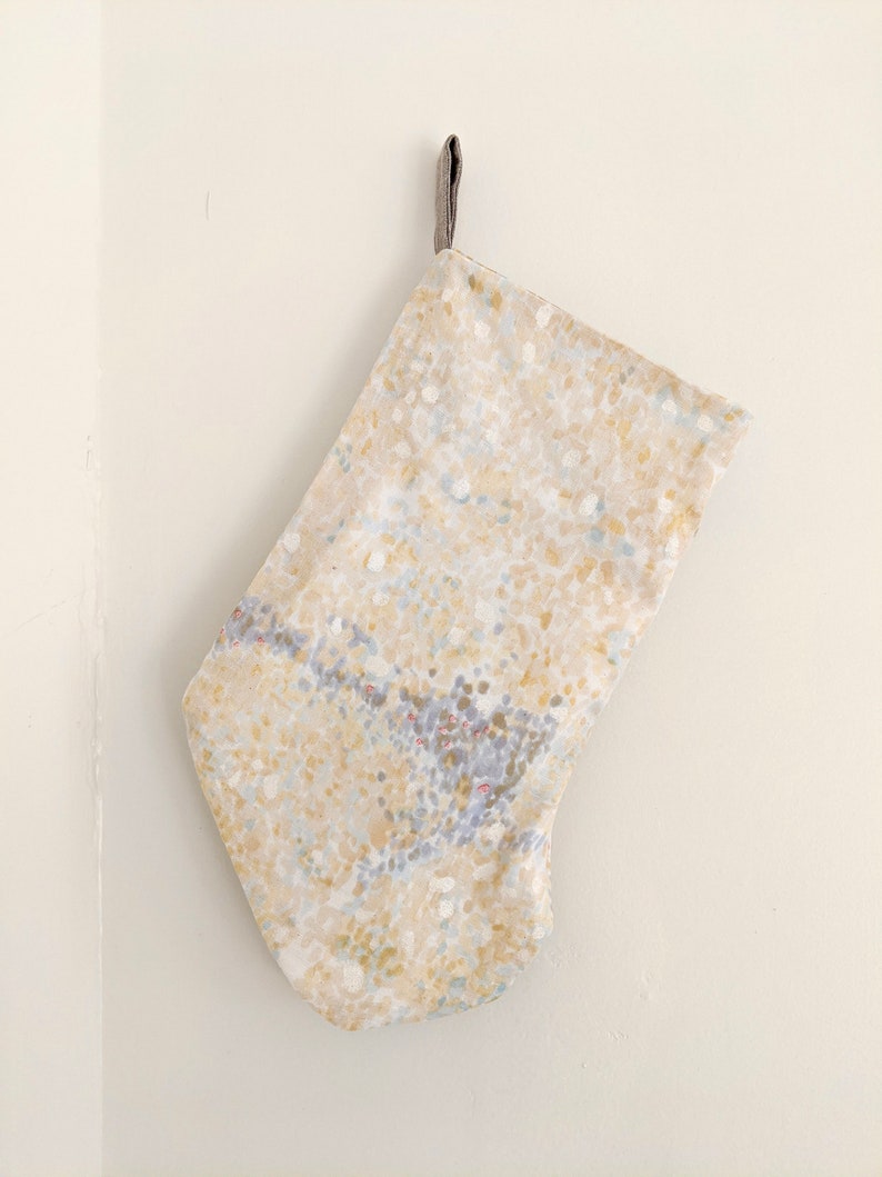 Cotton Holiday Stocking in Bird's Eye image 6