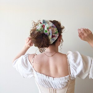 Oversized Floral Scrunchie image 9