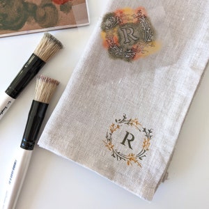 Personalized 100% Linen Napkin Set, Linen Anniversary Gift image 8