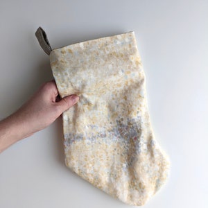 Cotton Holiday Stocking in Bird's Eye image 7