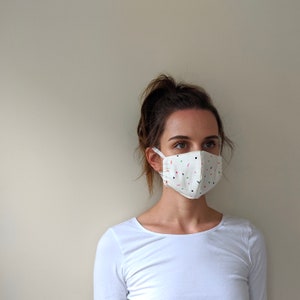 Unisex Cotton Face Mask Solid, Adjustable, Reusable, Washable, Double Layer, Handmade In Santa Fe, NM image 10