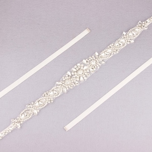 Bridal Belt, Wedding Belt, Rhinestone Belt, Bridesmaid Belt, Crystal Belt Sash, Silver Wedding Belt, Wedding Dress Belt, Bridal Dress Belt