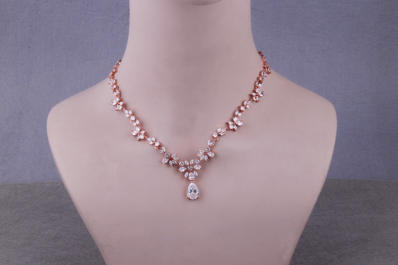 Bridal Jewelry Sets For Brides Rose Gold Wedding Jewelry Etsy