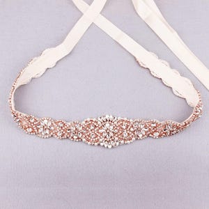 rose gold belts for bridesmaid dresses Bridal Belt Rose Gold-Bridal Sash Rose Gold-Bridesmaid Belt Rose Gold-Art Deco Bridal Sash Belt Rose Gold-Rhinestone belt-Wedding Dress Belt