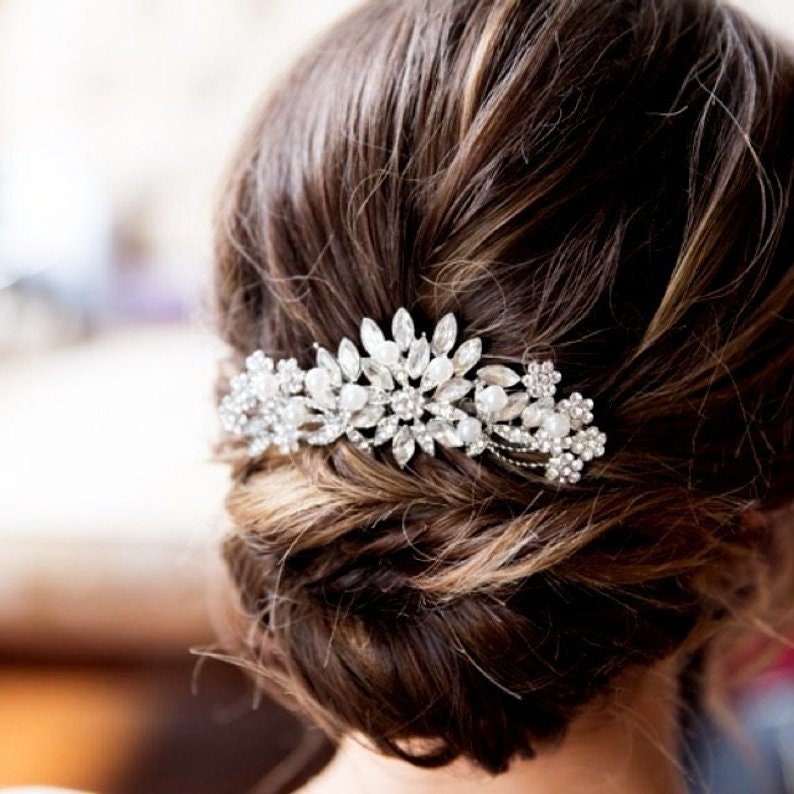 Bridal Jewelry Set Silver Necklace Set Wedding Jewelry Sets Etsy