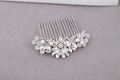 Crystal Bridal Hair Comb: Silver Rhinestone Pearl Wedding Hair Accessory for Bride product logo