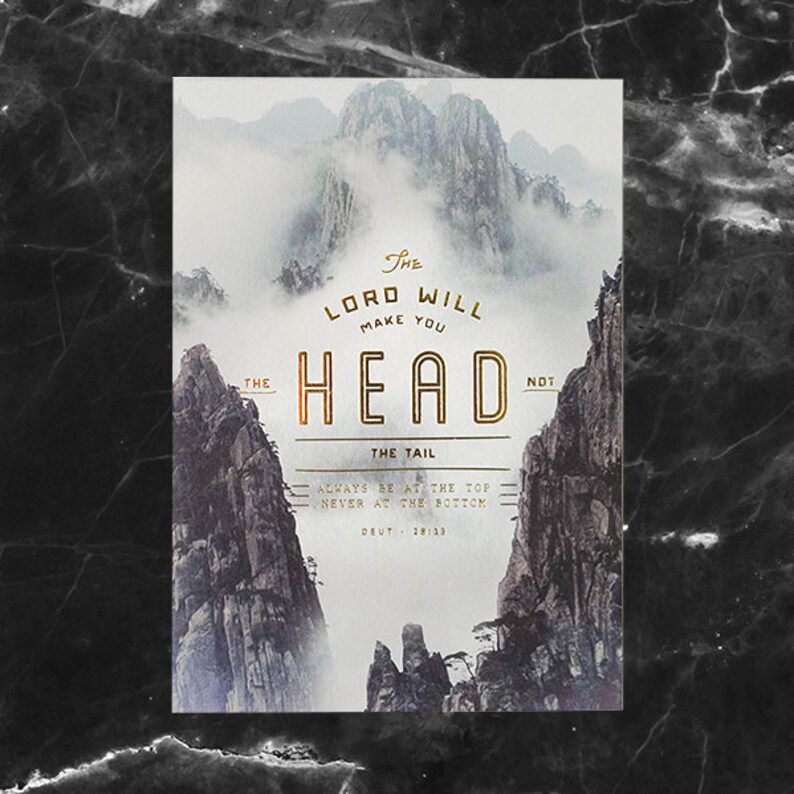 The Lord will make you the head not the tail premium Etsy
