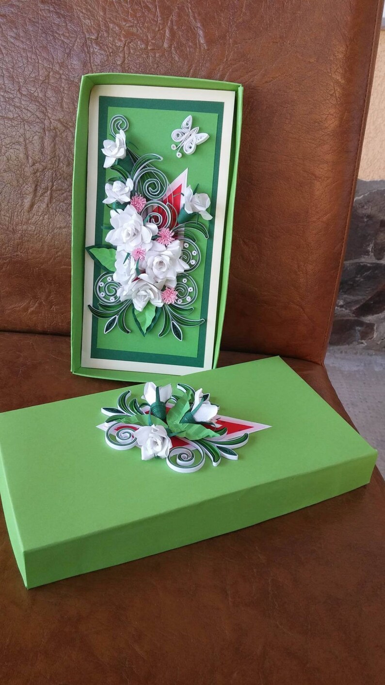 Quilling Card With Box Etsy