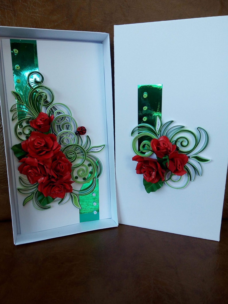 Quilling Card With Box Etsy