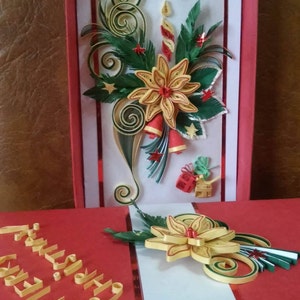 Carte de piquant de Noël avec la boîte