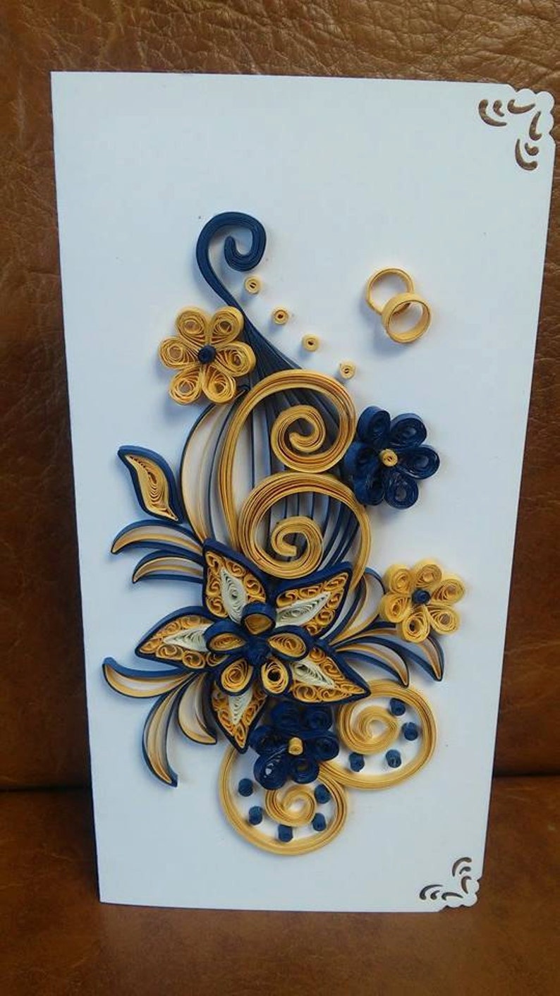 Quilling Wedding Invitation Etsy