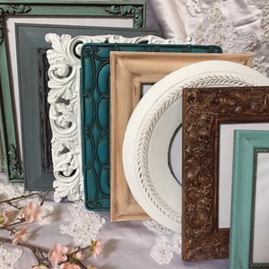 Shabby Chic Picture Frame Set Ornate Mix Custom Colors Vintage Mix Collage Gallery Wall