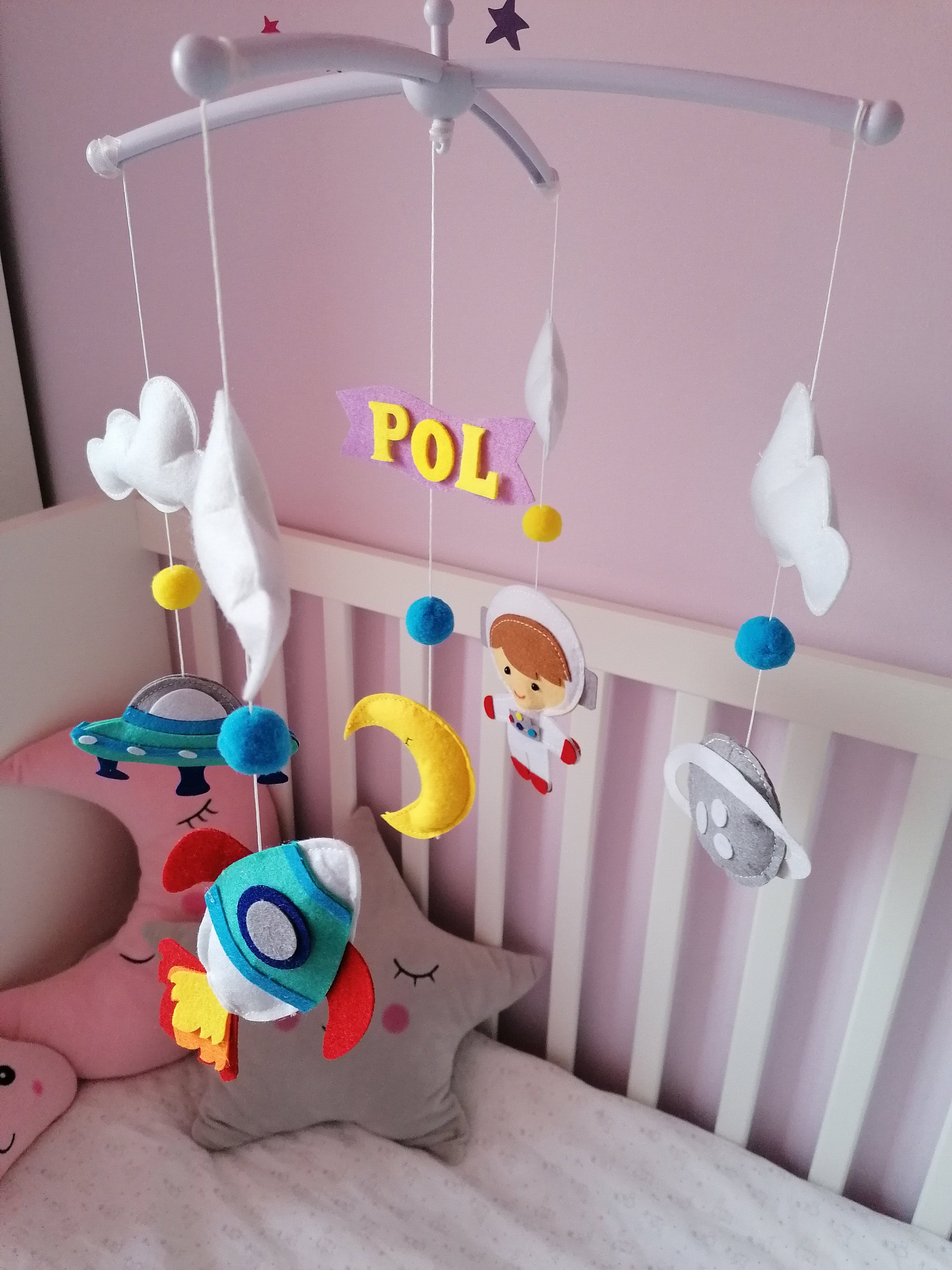 Beautiful custom mobiles for baby cot with stand and music box Etsy