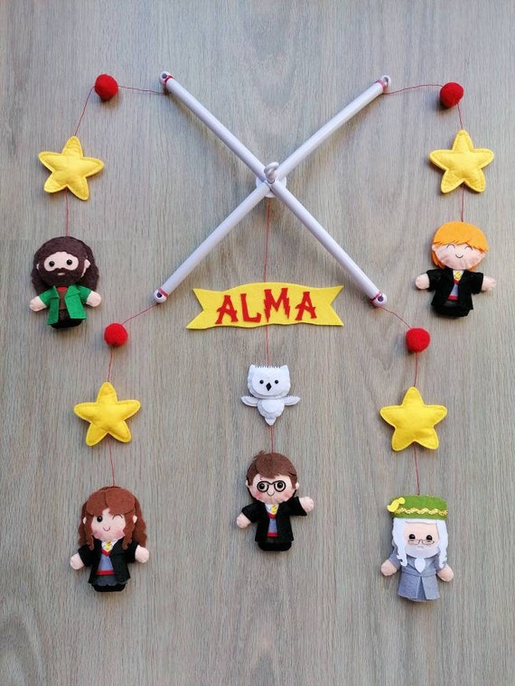 Beautiful Crib Mobile With Harry Potter Characters Includes Etsy Beautiful Crib Mobile With Harry Potter Characters Includes Etsy