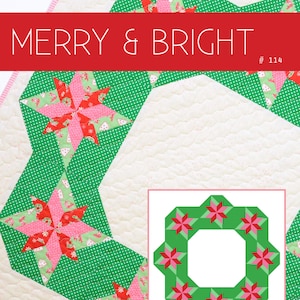 PDF Christmas Quilt Pattern - Merry & Bright