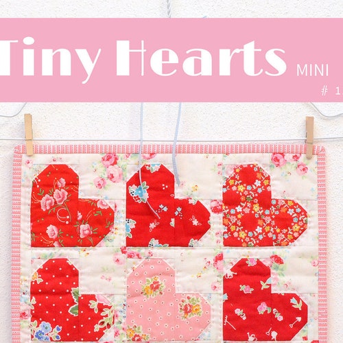 PDF Heart Quilt Pattern Tiny Hearts Quilt | Etsy