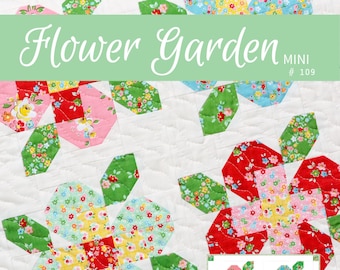 PDF Quilt Pattern - Flower Garden MINI