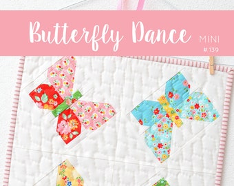 PDF Spring Quilt Pattern - Butterfly Mini Quilt