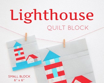 PDF Nautical Quilt Pattern - Lighthouse quilt pattern