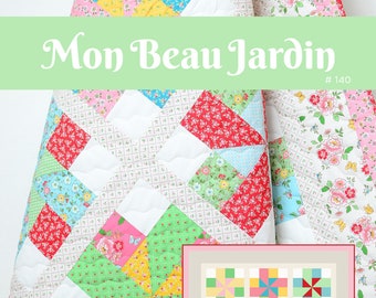 PDF Quilt Pattern - Mon Beau Jardin