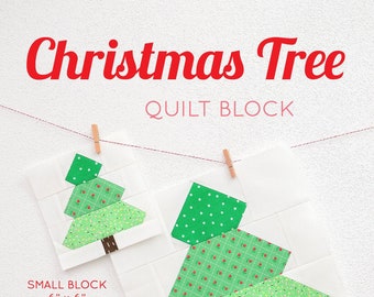 PDF Christmas Quilt Pattern - Christmas Tree quilt pattern