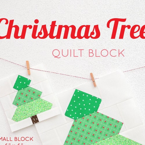 Zigzag Christmas Tree Quilt Pattern PDF wander Etsy
