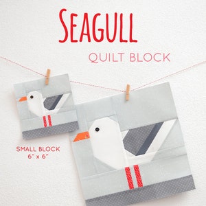 PDF Nautical Quilt Pattern - Seagull quilt pattern - Bird quilt pattern