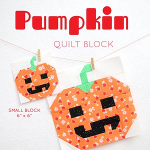 PDF Halloween Quilt Pattern - Pumpkin quilt pattern
