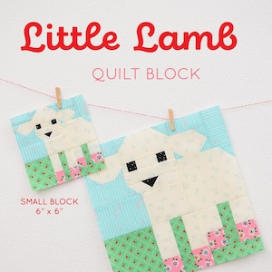 PDF Easter Quilt Pattern - Lamb quilt pattern