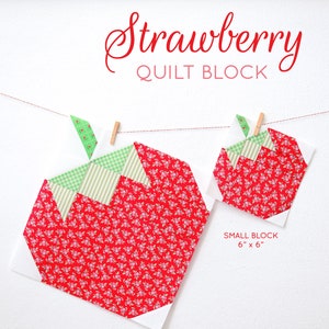 PDF Quilt Pattern - Strawberry quilt pattern