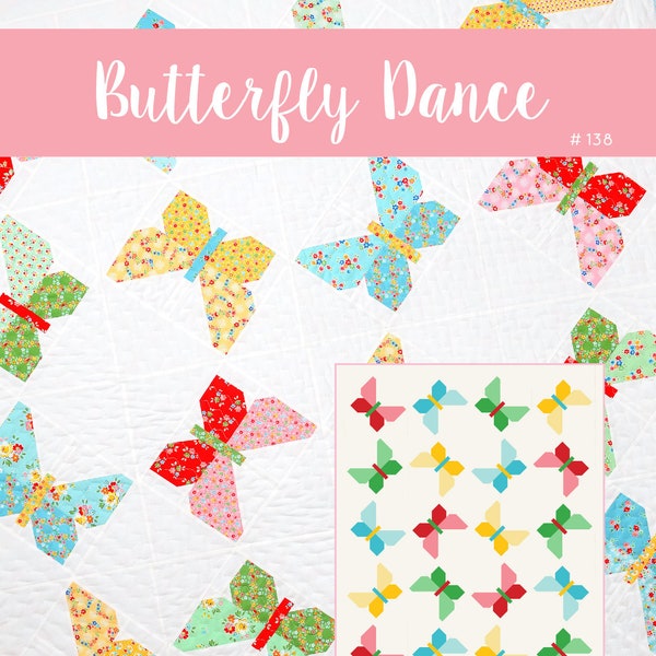 PDF Spring Quilt Pattern - Butterfly Quilt