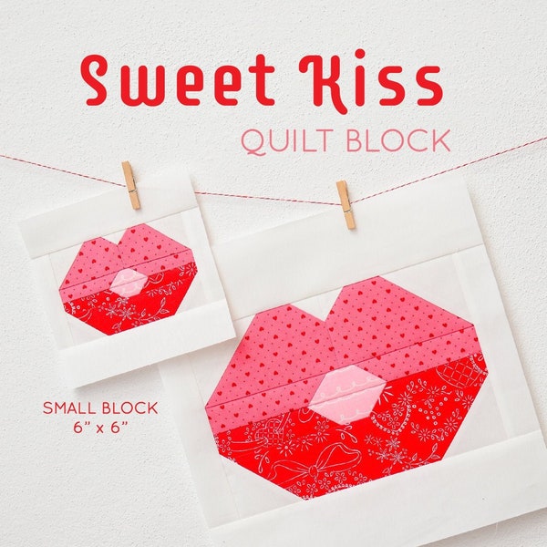 Kiss Quilt Pattern Etsy