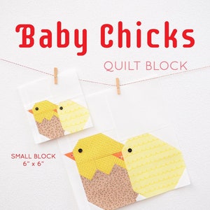 PDF Easter Quilt Pattern - Little Chicks quilt pattern