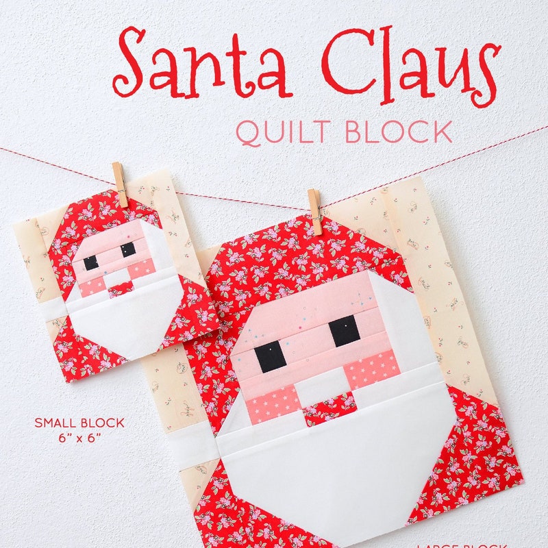 Santa Quilt Pattern - Etsy