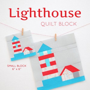 PDF Nautical Quilt Pattern - Lighthouse quilt pattern