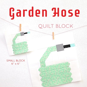 PDF Spring Quilt Pattern Garden Hose quilt pattern image 1