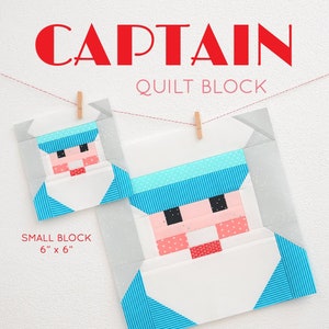 PDF Nautical Quilt Pattern - Captain quilt pattern