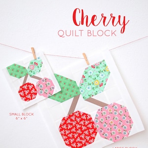 PDF Quilt Pattern - Cherry quilt pattern