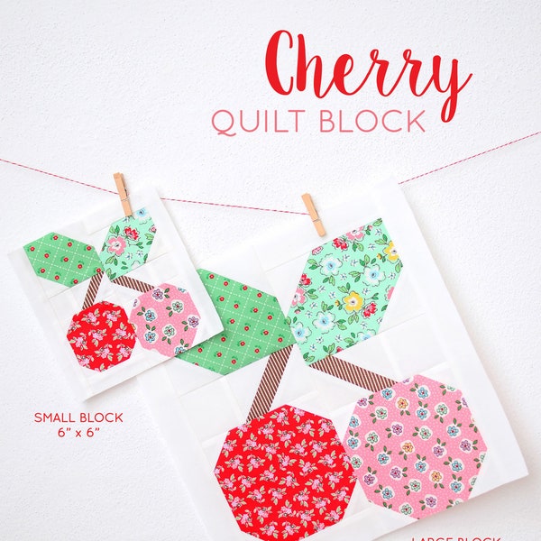 PDF Quilt Pattern - Cherry quilt pattern