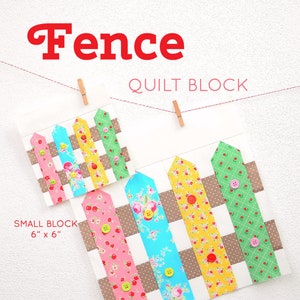 PDF Spring Quilt Pattern Fence quilt pattern image 1