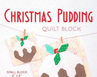 PDF Christmas Quilt Pattern - Christmas Pudding quilt pattern