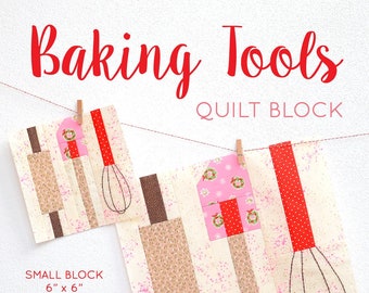 PDF Christmas Quilt Pattern - Baking Tools quilt pattern