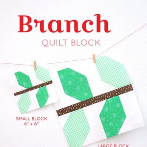 PDF Spring Quilt Pattern - Branch quilt pattern