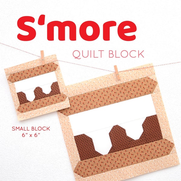 PDF Fall Camping Quilt Pattern - S'more quilt pattern