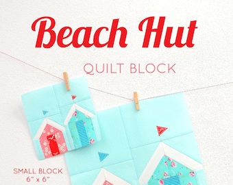 PDF Nautical Quilt Pattern - Beach Hut quilt pattern