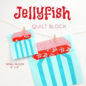 PDF Nautical Quilt Pattern - Jellyfish quilt pattern