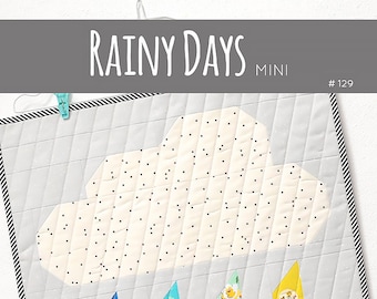 Instrucciones de patchwork en PDF - Días lluviosos