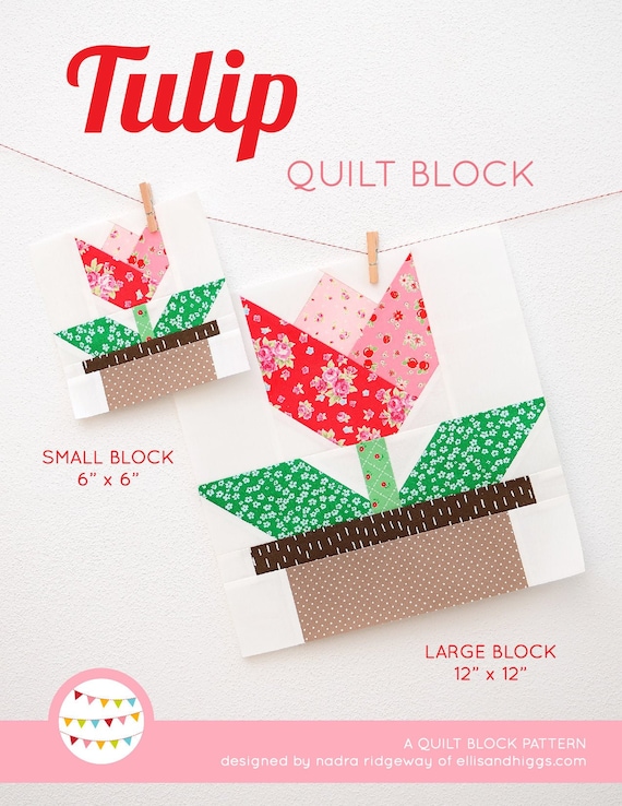 Free Appliqué Patterns - Tulip Square ~ Patterns for useful