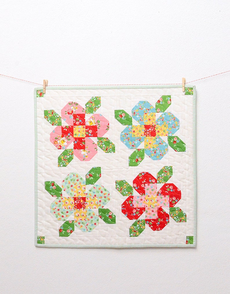 Flower Garden MINI PDF Quilt Pattern
