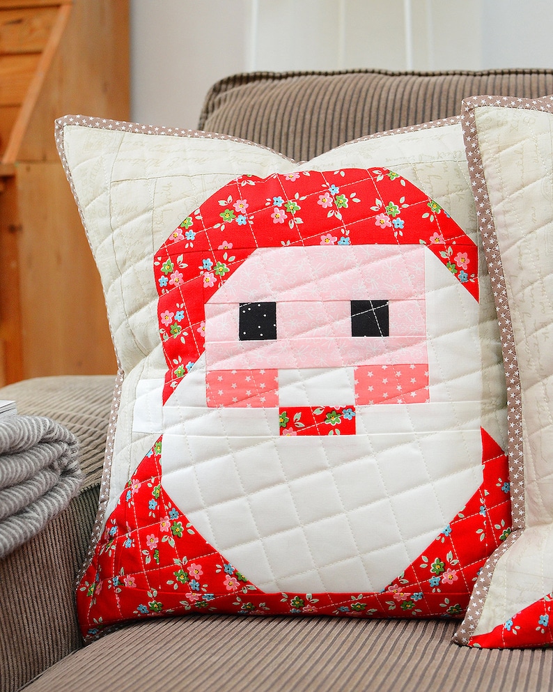 PDF Christmas Quilt Pattern Santa Claus Quilt Pattern Etsy